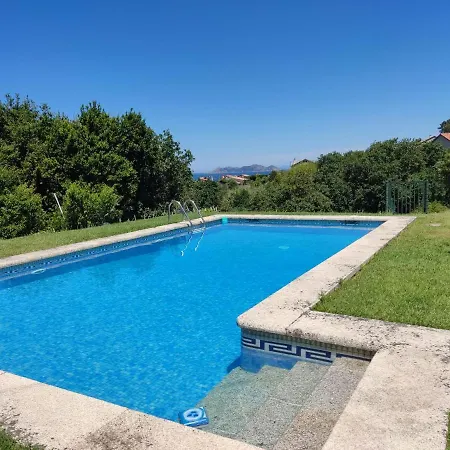 Cabana Con Piscina Baiona Buitenkant foto