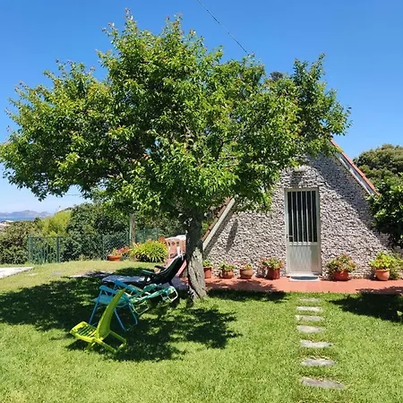 Cabana Con Piscina Baiona Buitenkant foto