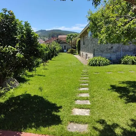 Cabana Con Piscina Baiona Buitenkant foto